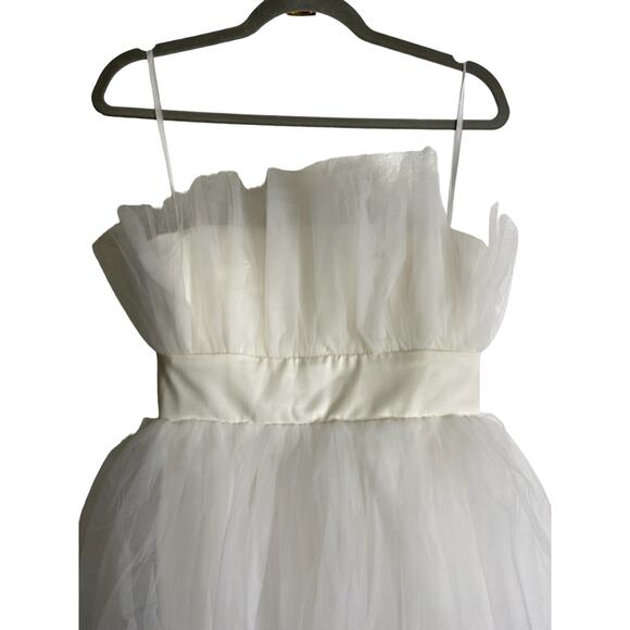 Katie May Elle Tulle Strapless Mini Dress Medium - Picture 7 of 12